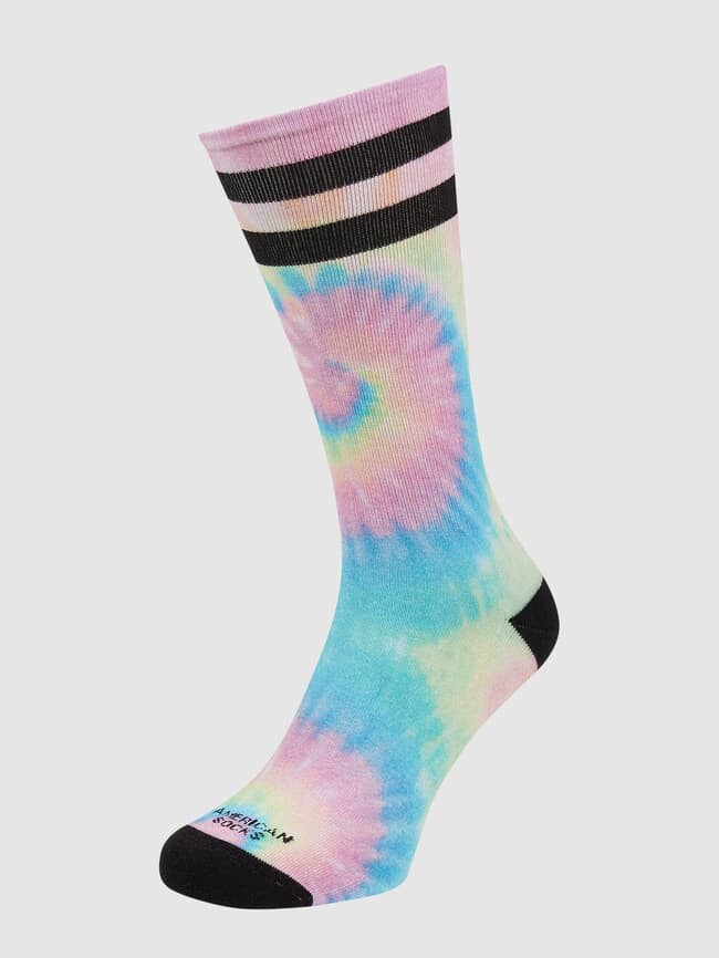 

Носки с принтом тай-дай American Socks, розовый