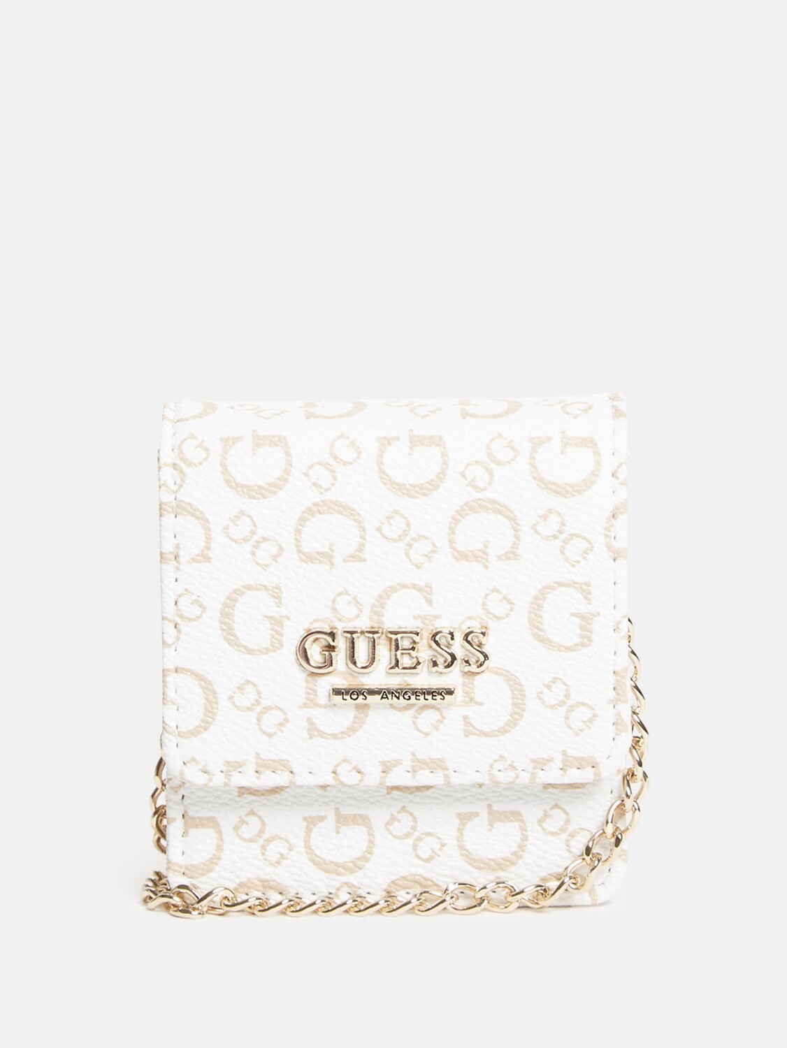

Мини-сумочка через плечо с логотипом Guess Factory, цвет White Multi
