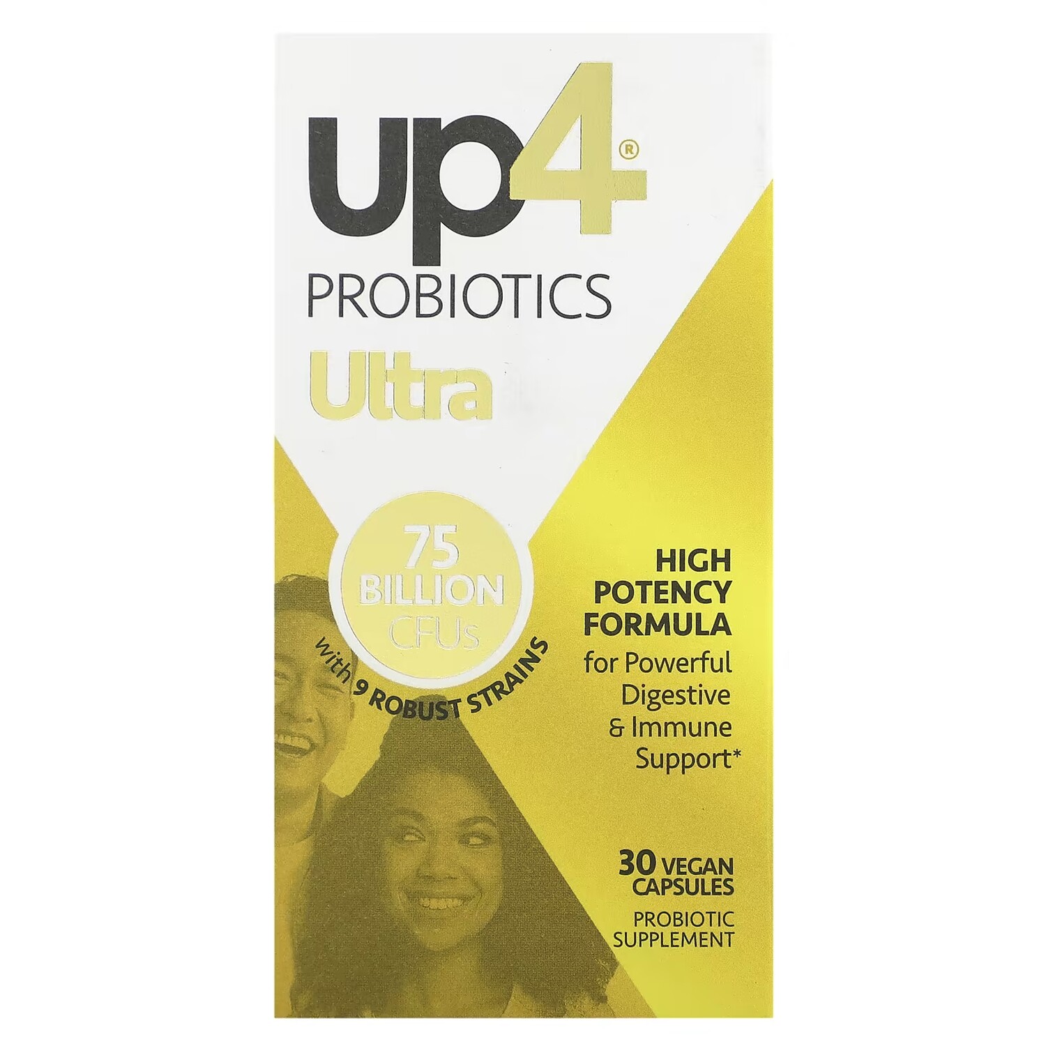 

Пищевая добавка up4 Probiotics Ultra 75 миллиардов КОЕ, 30 веганских капсул