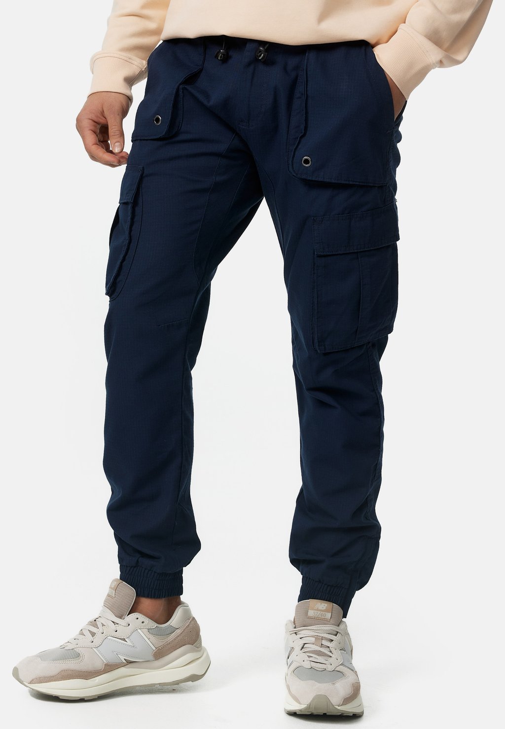Брюки-карго INDICODE JEANS, цвет navy брюки для бега idhultop indicode jeans цвет navy