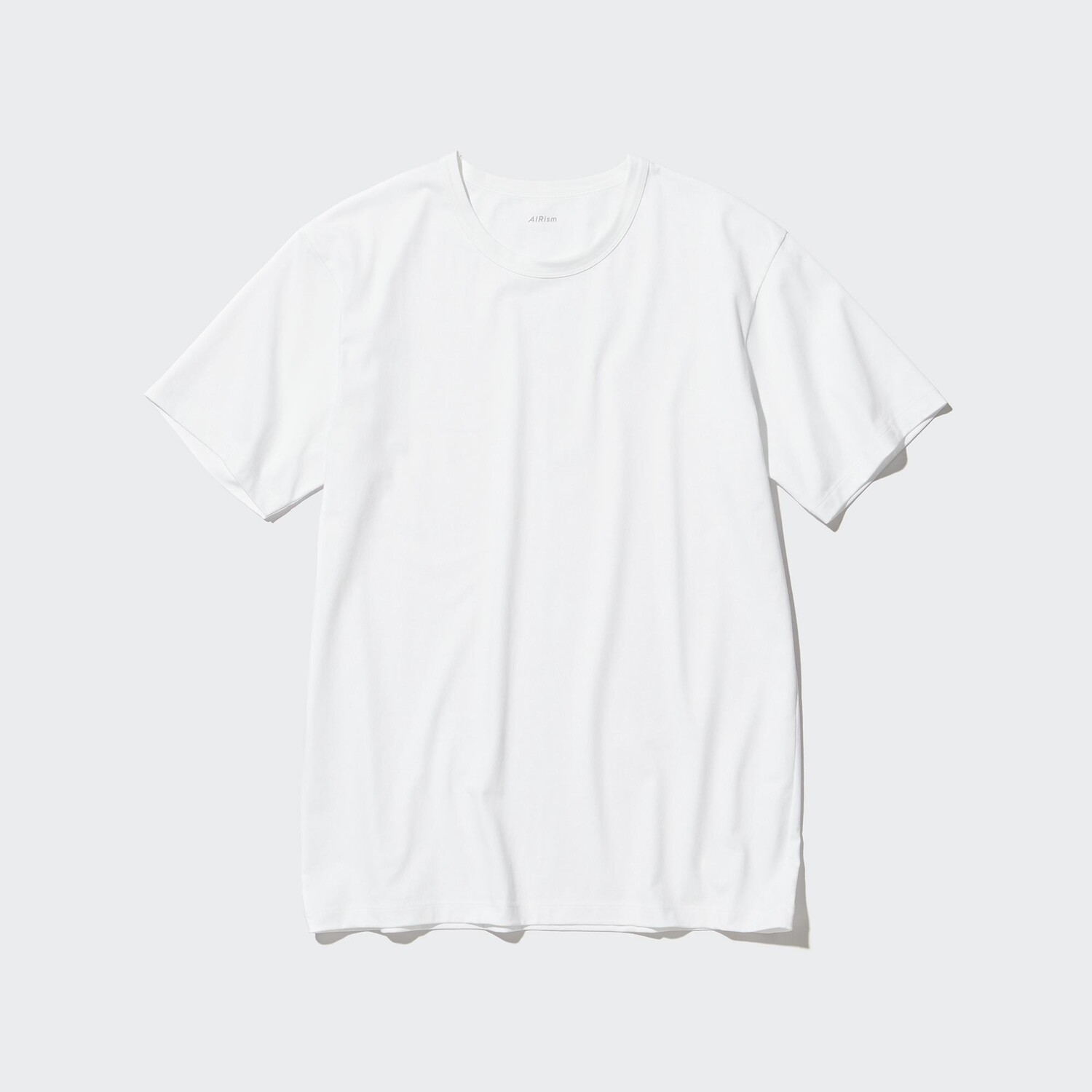 

Хлопковая футболка AIRism с круглым вырезом и короткими рукавами UNIQLO, белый