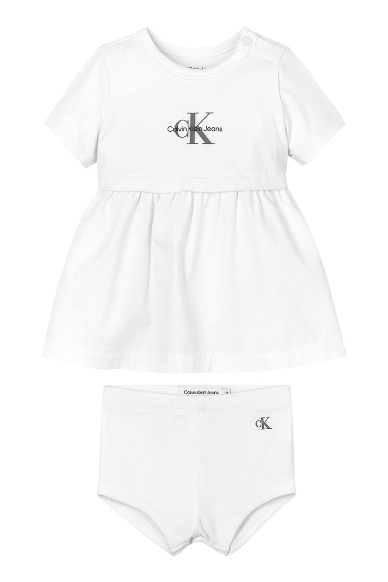 

Хлопковое платье с трусиками Calvin Klein, белый