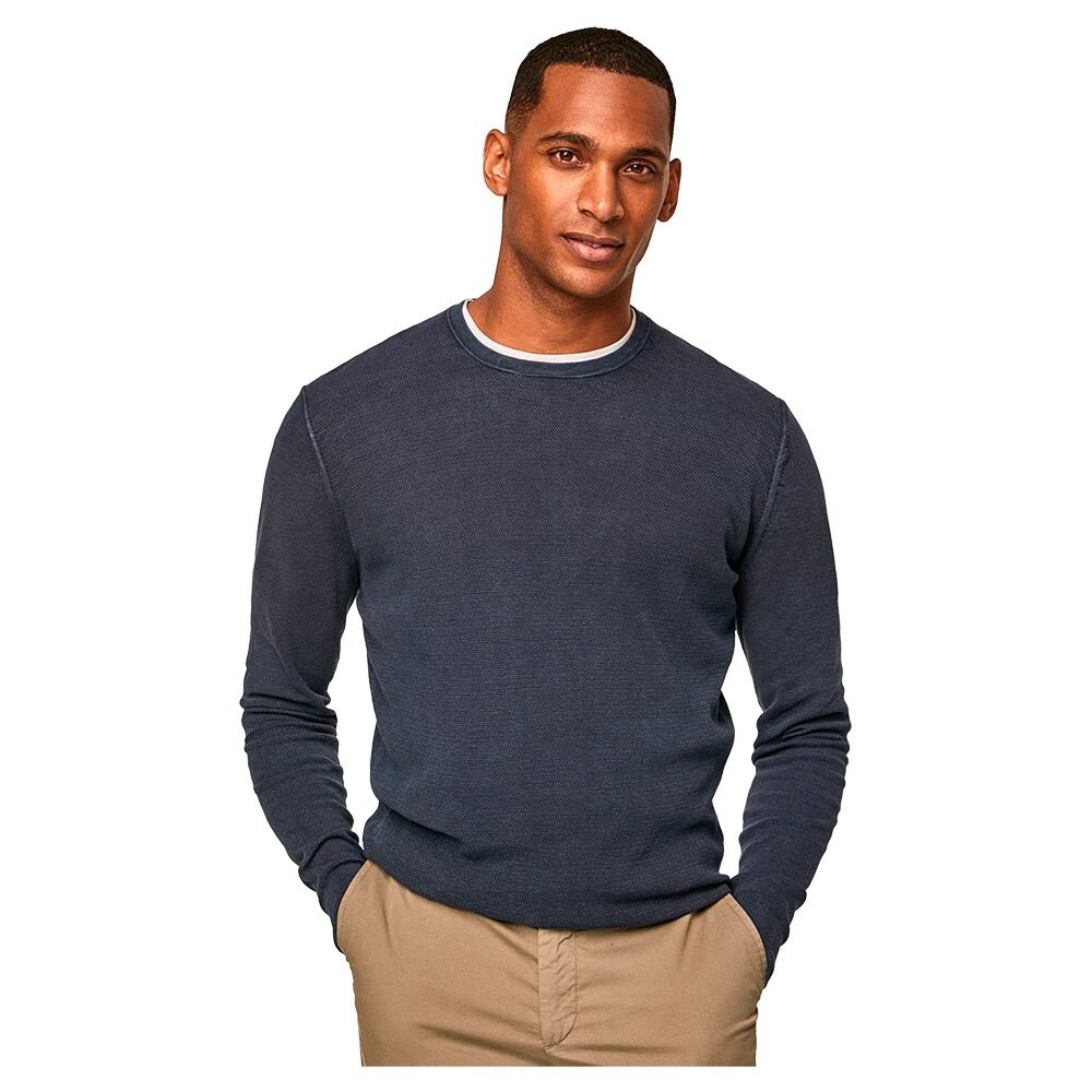 

Свитер Hackett Garment Textured Crew Neck, синий