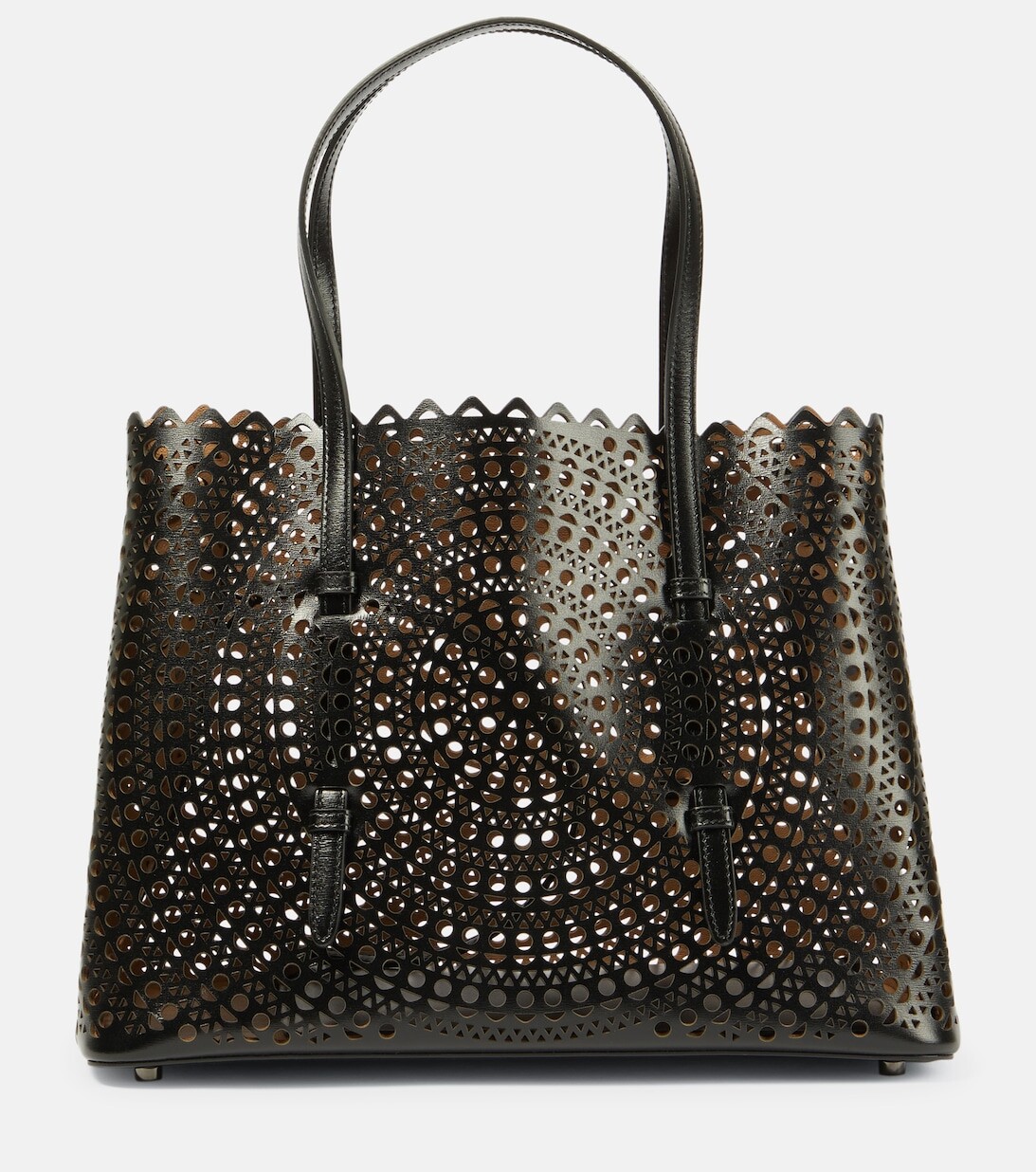 

Кожаная сумка-тоут Le Mina 32 New Vienne Alaïa, черный