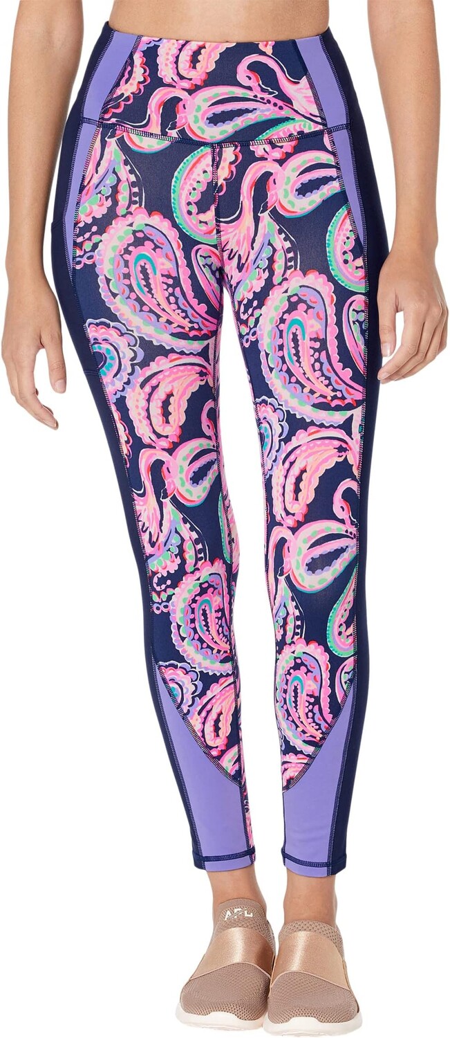 

Брюки High-Rise Midi Lilly Pulitzer, цвет High Tide Navy Flock To The Top