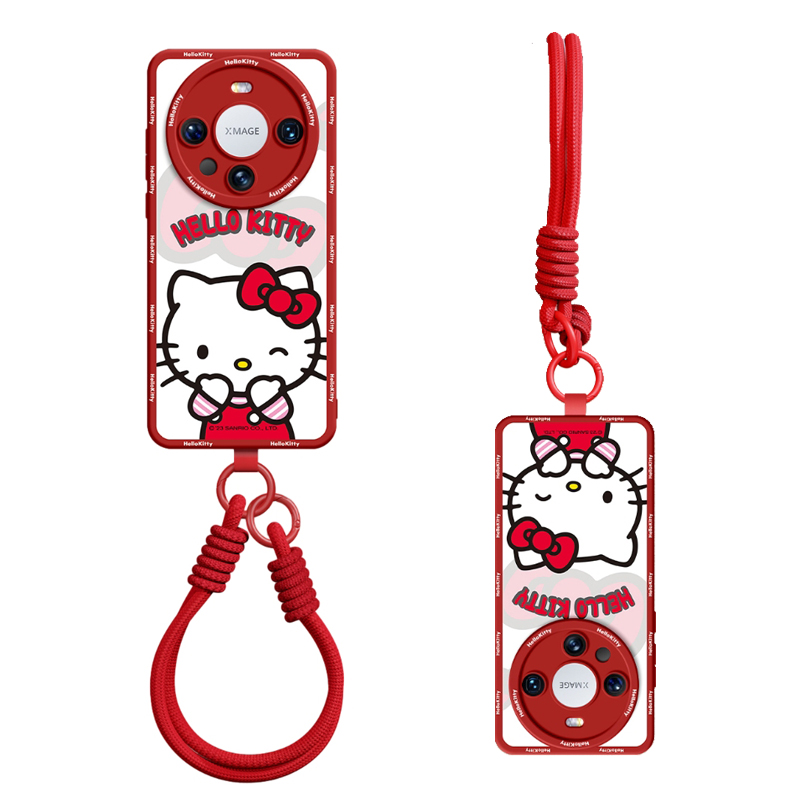 

Чехол для телефона Sanrio, Cute Hello Kitty Pink The long lanyard is adjustable