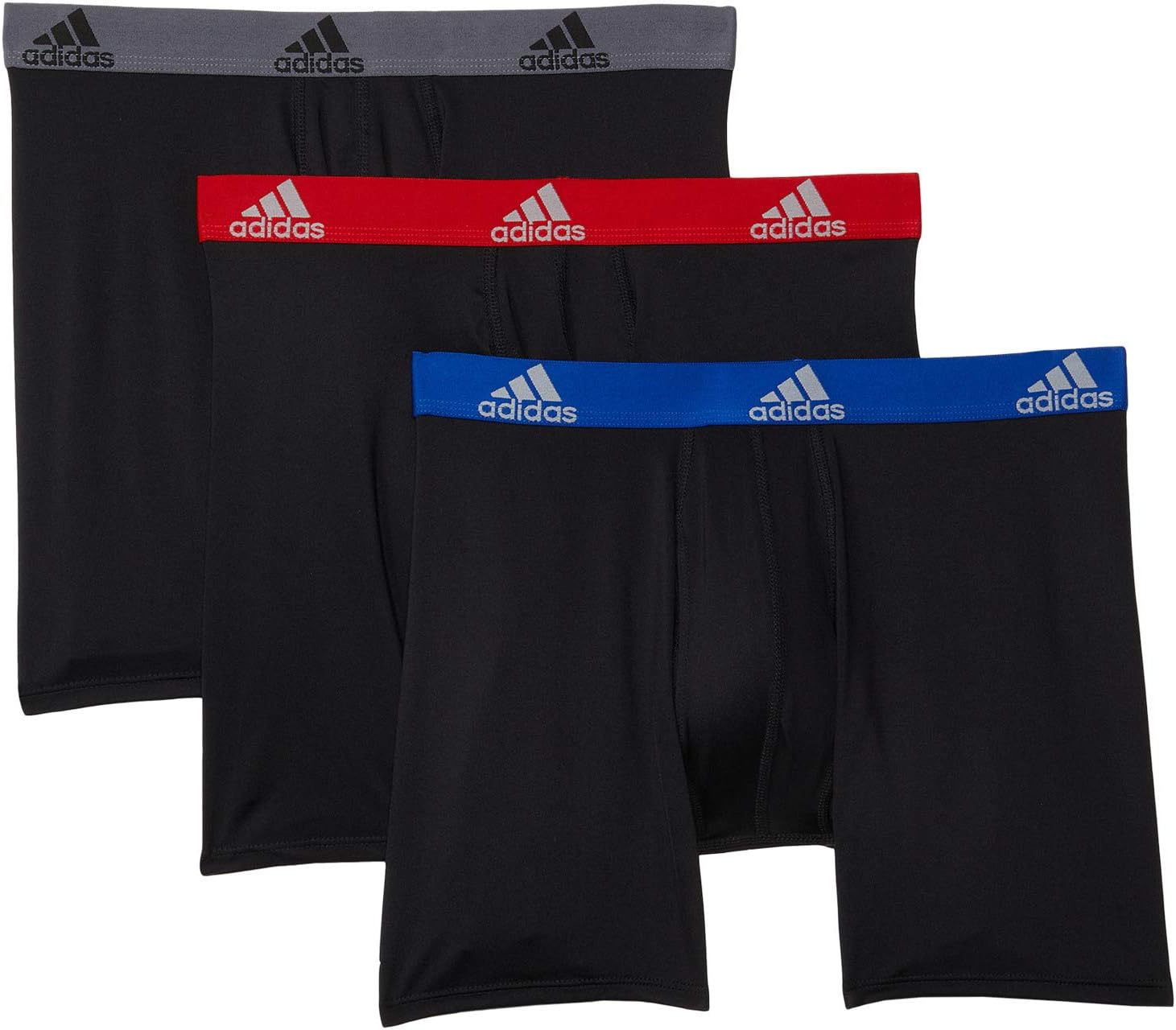 Набор из 3 трусов-боксеров Performance adidas, цвет Black/Collegiate Royal Black/Scarlet Black/Onix