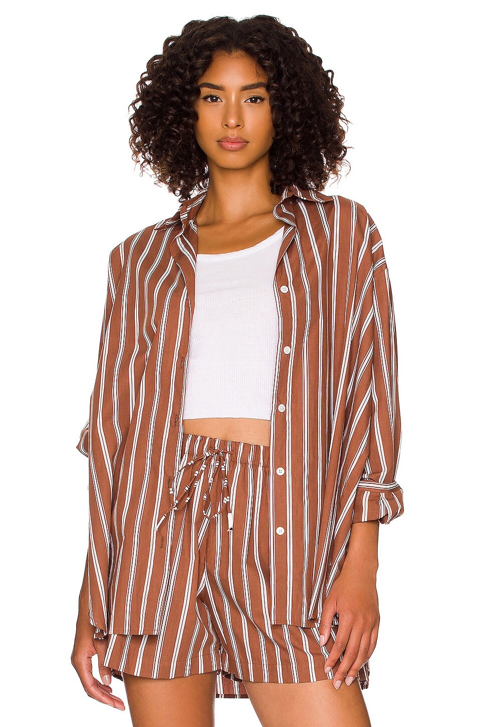 

Рубашка FAITHFULL THE BRAND Daija, цвет Maya Stripe Print