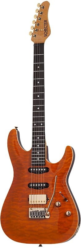 

Электрогитара Schecter California Classic Solidbody Electric Guitar - Trans Amber
