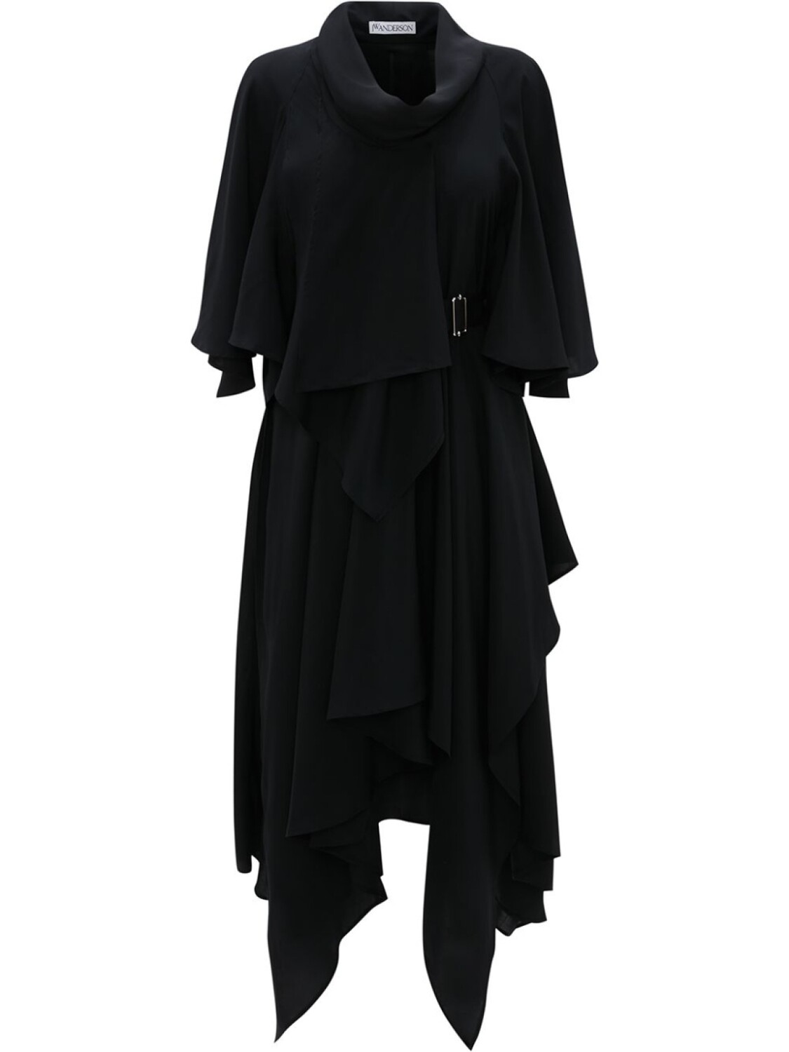 

JW Anderson платье асимметричного кроя с поясом, черный