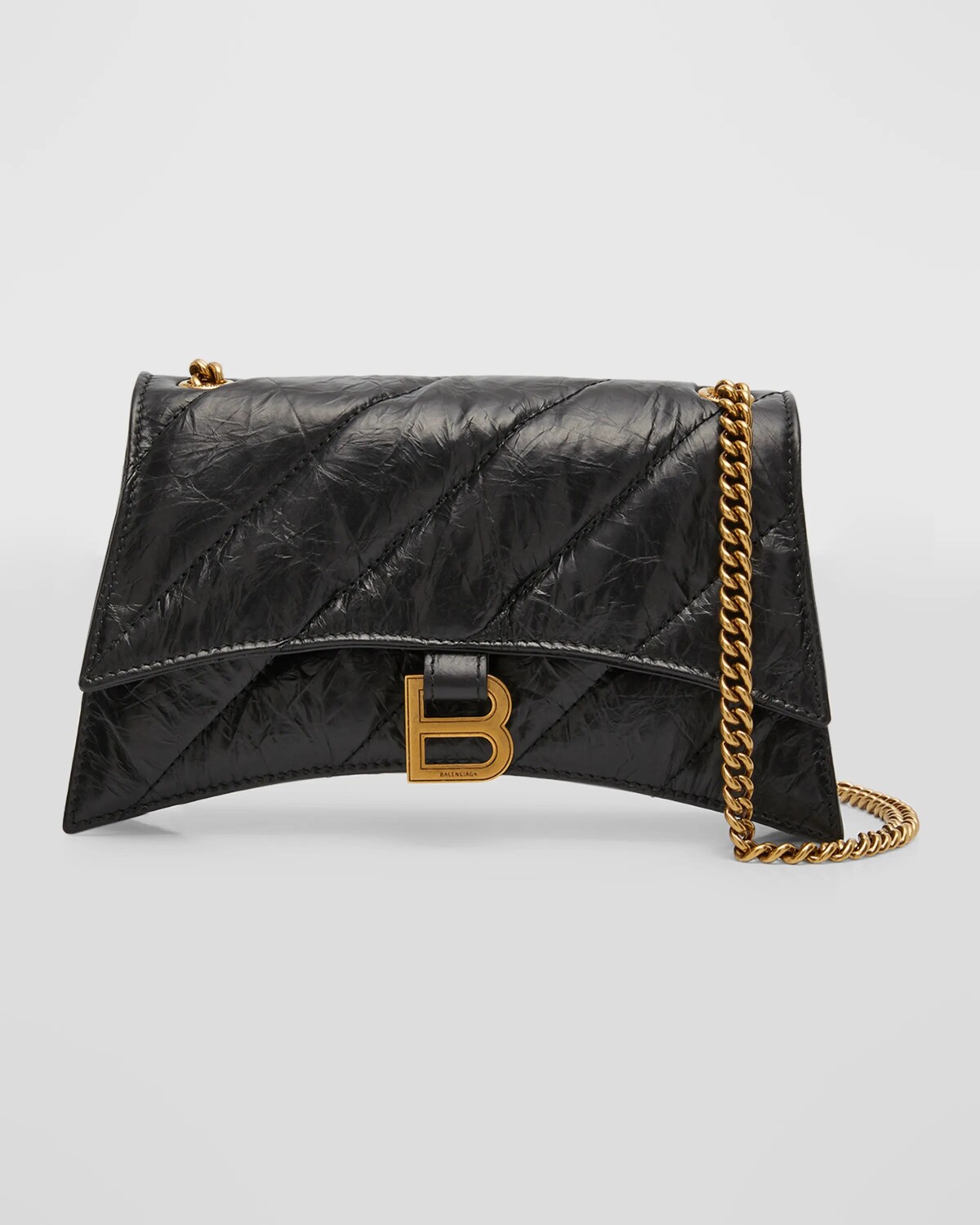 

Стеганая сумка на цепочке Crush XS Balenciaga, цвет 1000 Black