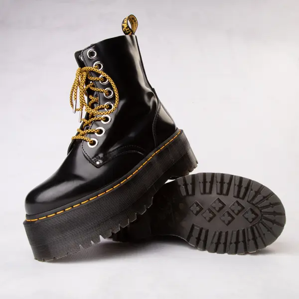 Dr. Martens Женские ботинки на платформе Jadon Max, черный dr martens vegan jadon ii mono kemble platform