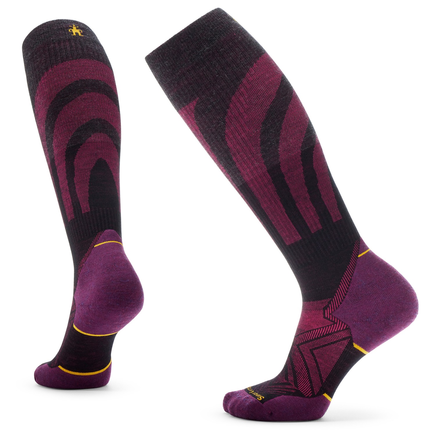 Носки для бега Smartwool Women's Run Targeted Cushion Compression OTC Socks, черный
