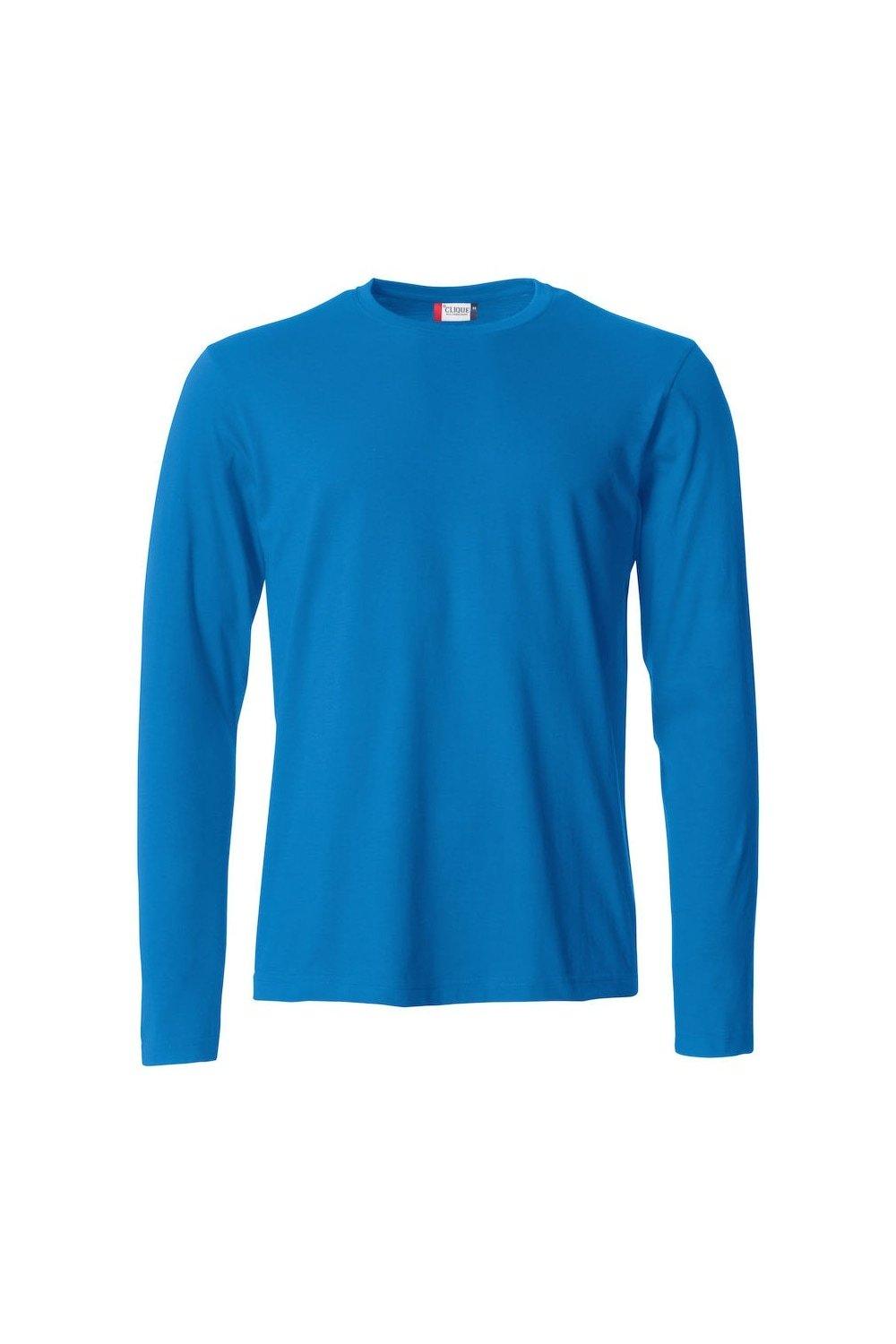 цена Базовая футболка с длинными рукавами Clique, синий