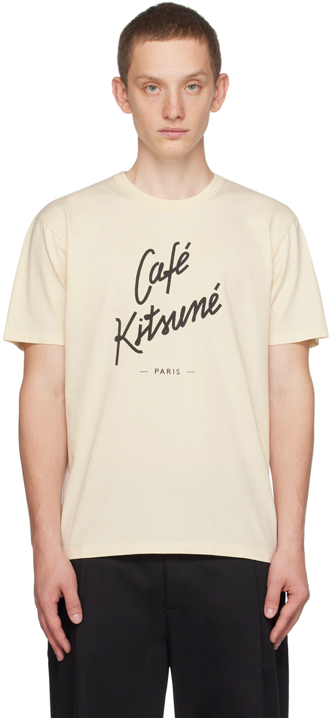 

Футболка Off-White Cafe Kitsune Maison Kitsune
