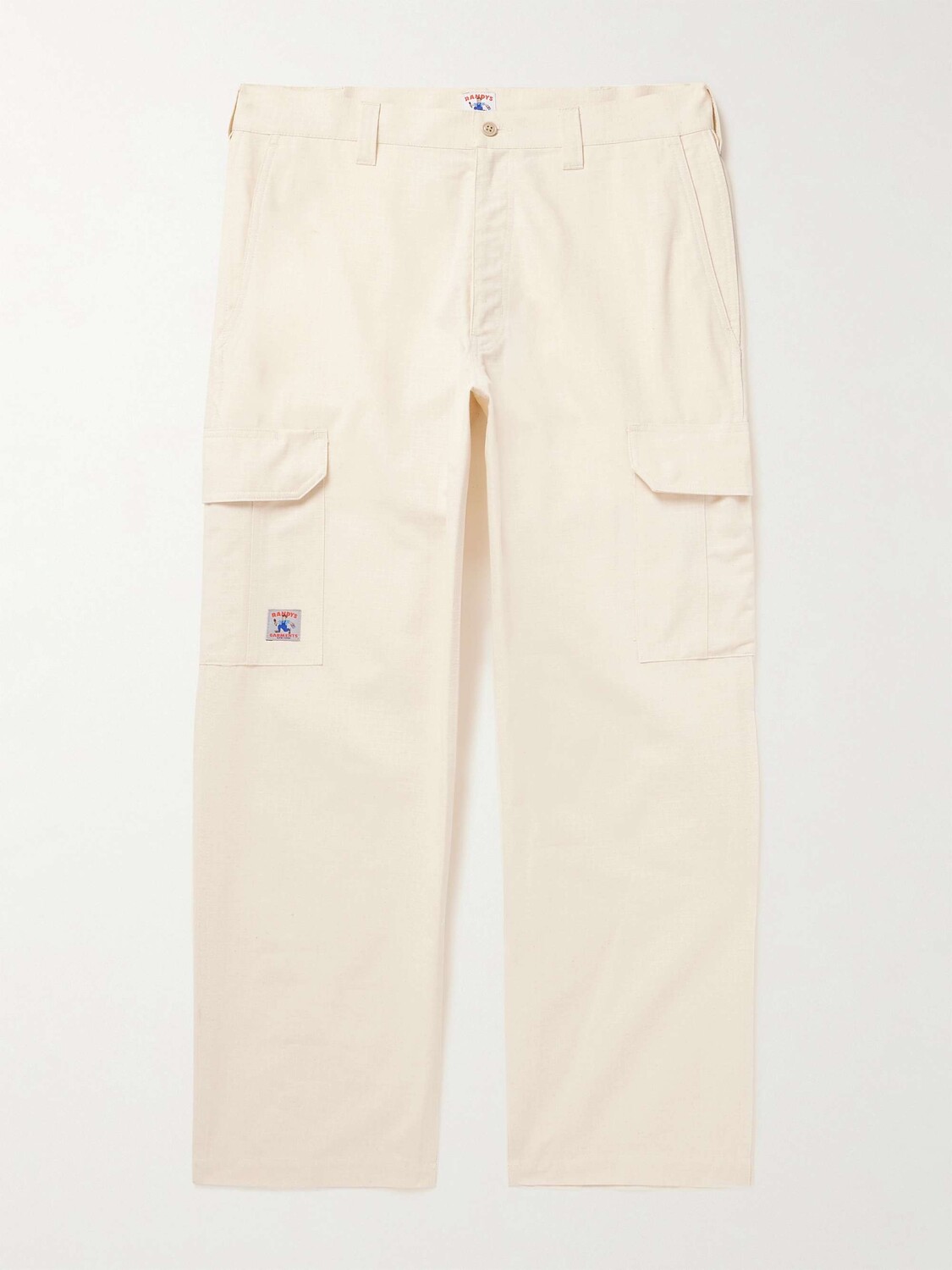 

Брюки карго прямого кроя из хлопка и рипстопа Randy'S Garments, кремовый