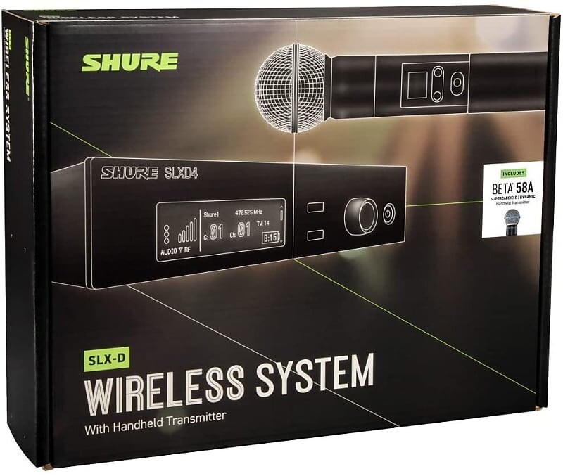 

Беспроводная микрофонная система Shure SLXD24/B58 Wireless Microphone System w/BETA58A Handheld Mic