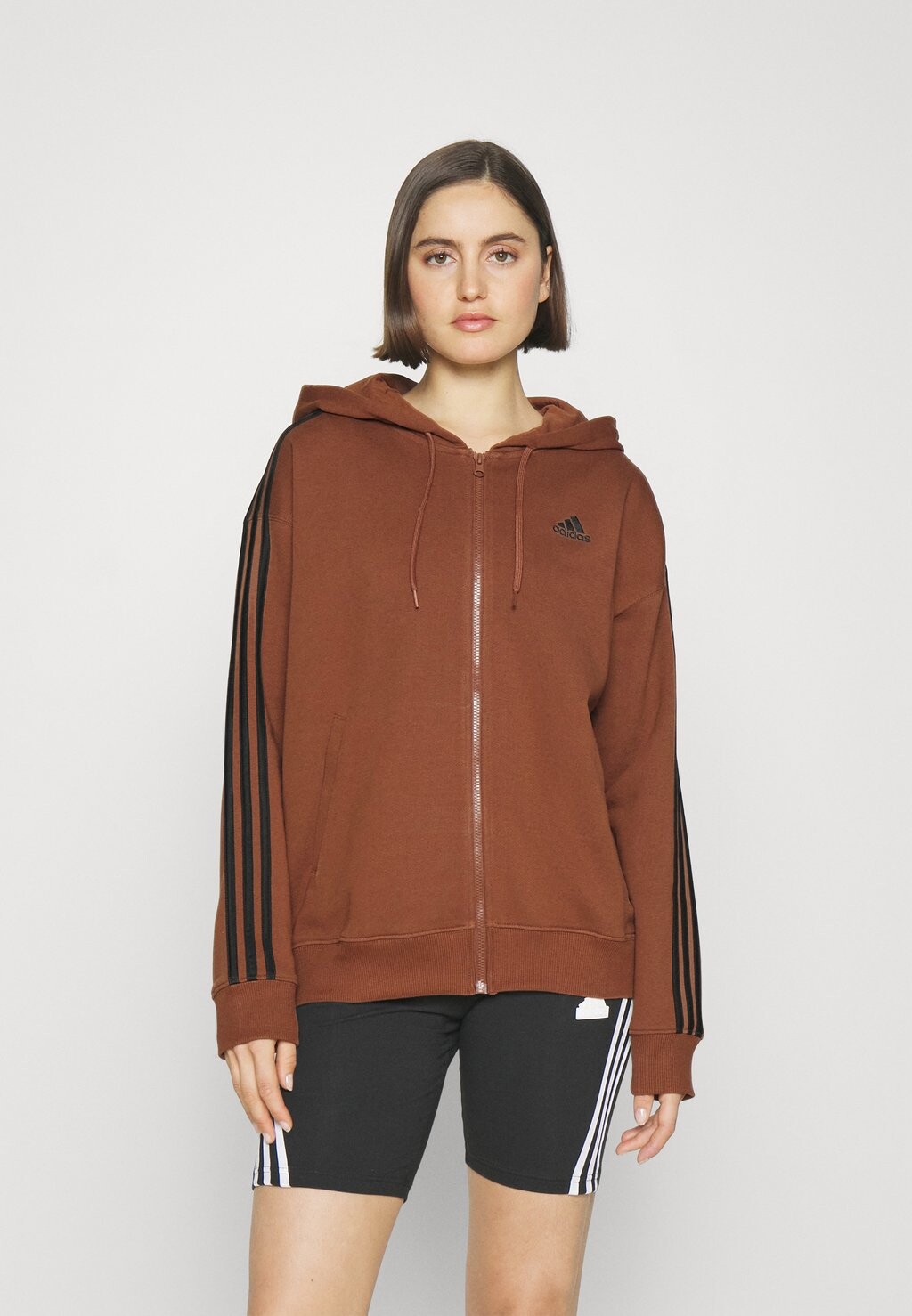 

Толстовка на молнии Adidas, Коричневый