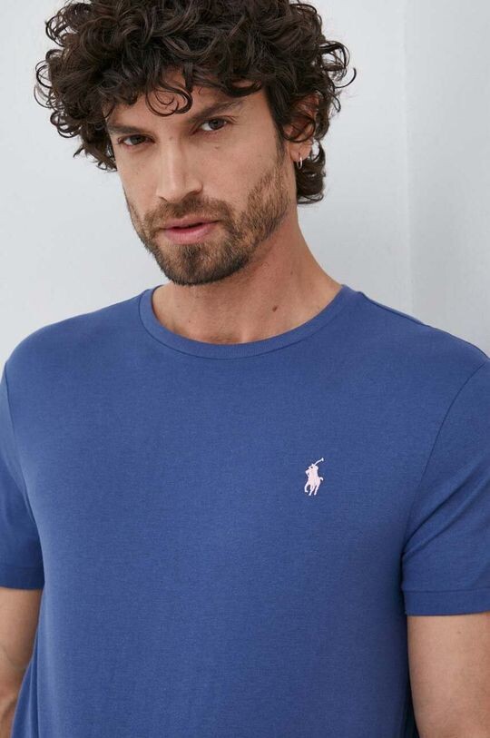 

Хлопковая футболка Polo Ralph Lauren, темно-синий