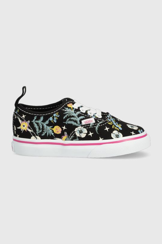 

Детские кроссовки Vans TD Authentic Elastic FLRL BLACK, черный