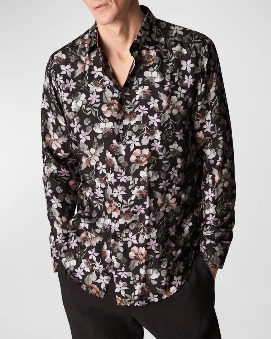 

Мужская рубашка Slim Fit в клетку из твила Eton