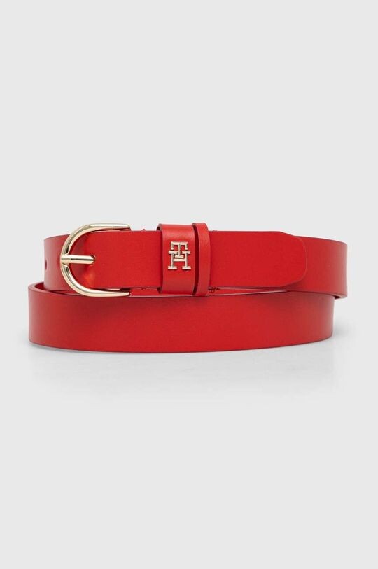

Кожаный ремень Tommy Hilfiger, красный