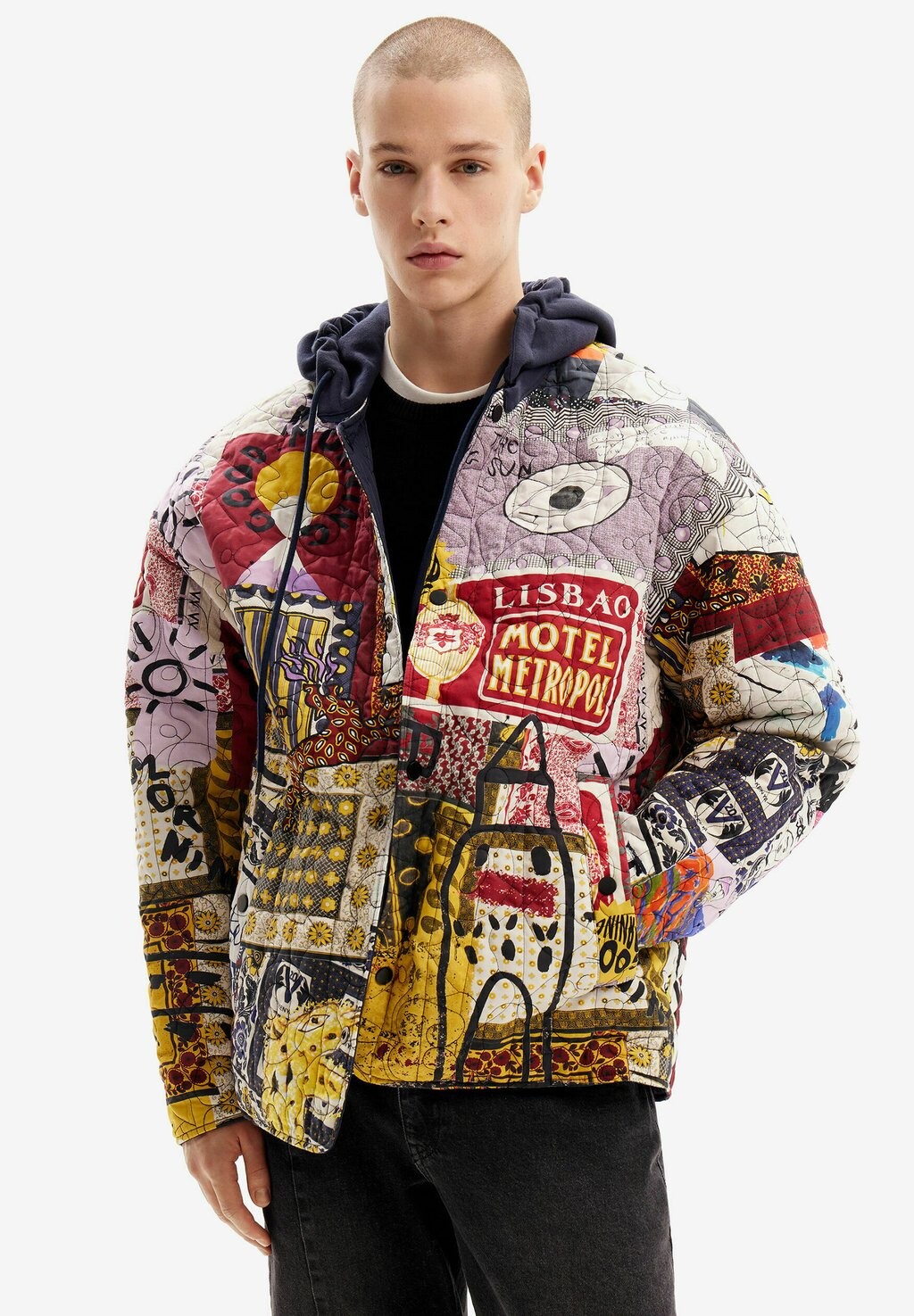 

Куртка зимняя REVERSIBLE PATCHWORK QUILTED Desigual, цвет multicoloured