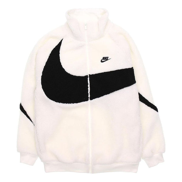 Куртка Nike Sportswear Logo polar fleece Stand Collar Jacket White, белый