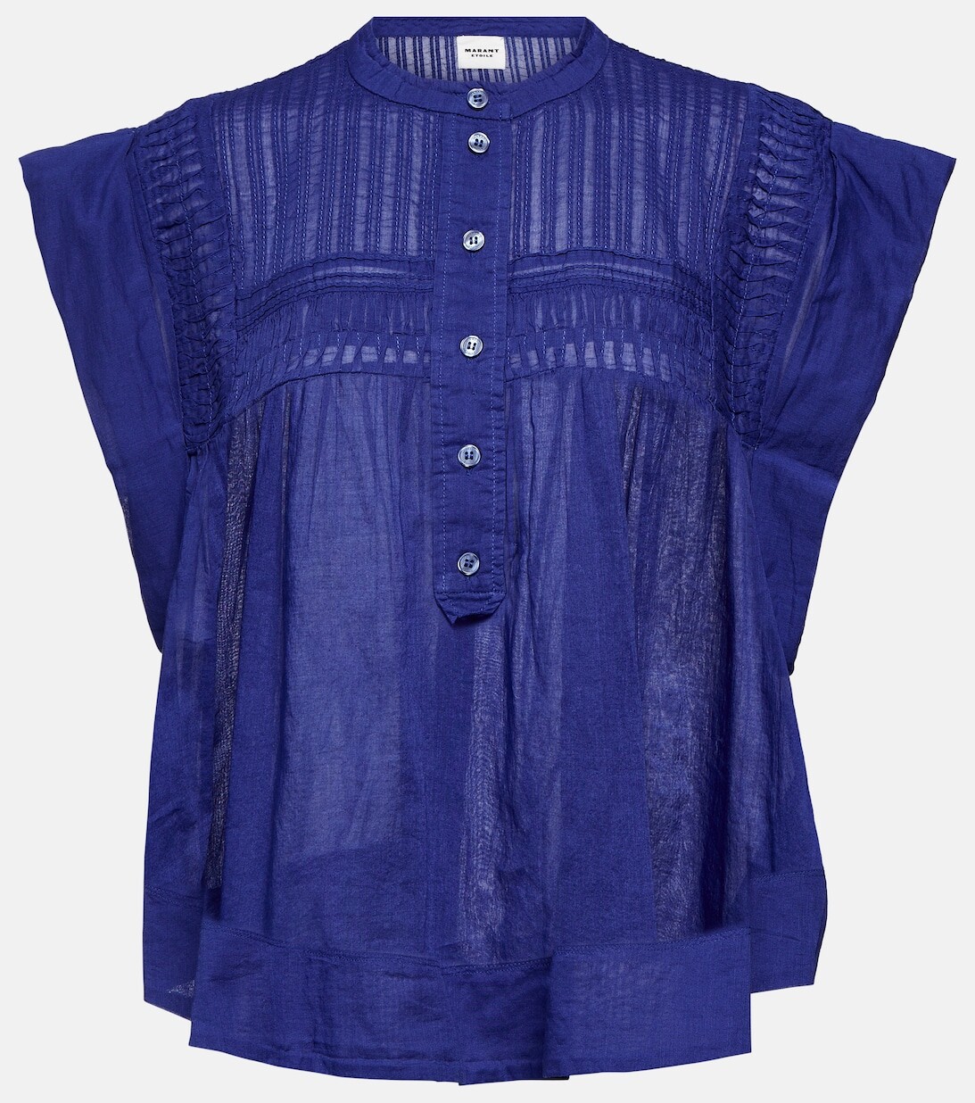 

Блузка Leaza из хлопковой вуали MARANT ETOILE, синий