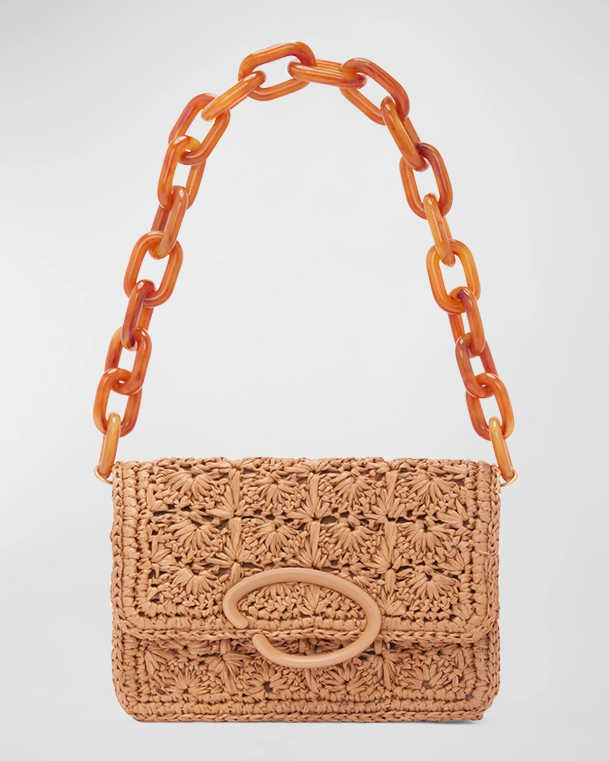 

Сумка на плечо O Pochette из рафии Oscar de la Renta, цвет Natural