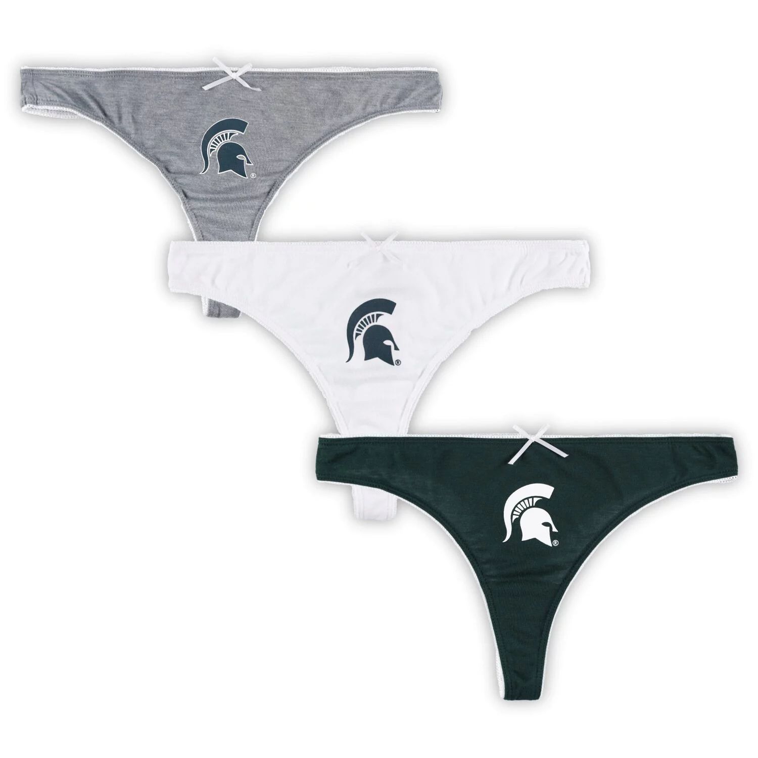 

Женский комплект из 3 стрингов со значком Spartans Concepts Sport Michigan State