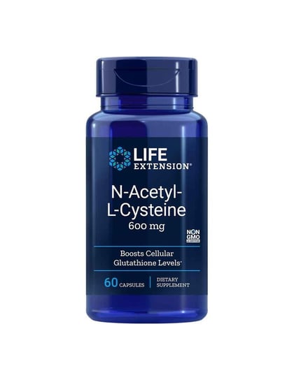 life extension n ацетил l цистеин 600 мг 60 капсул Life Extension, пищевая добавка N-ацетил-L-цистеин (NAC), 60 капсул