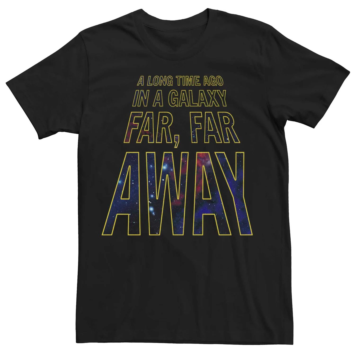 Мужская футболка с графическим рисунком и текстом «Звездные войны: Далекая-далекая галактика» Licensed Character
