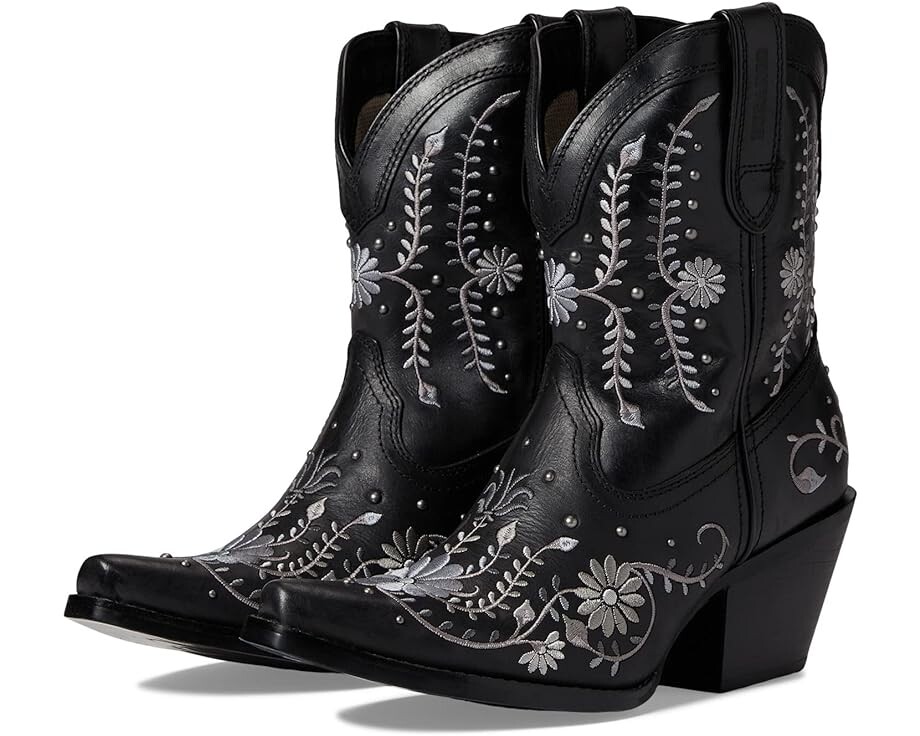 Ботинки Durango Crush 8 Western Bootie Sterling Wildflower, черный цена и фото