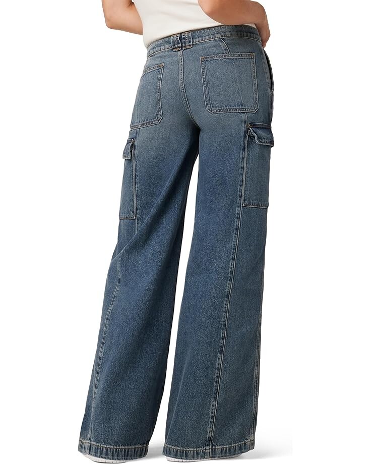 

Джинсы Hudson Jeans Mid-Rise Utility Wide Leg Cargo in Deep Blue, цвет Deep Blue