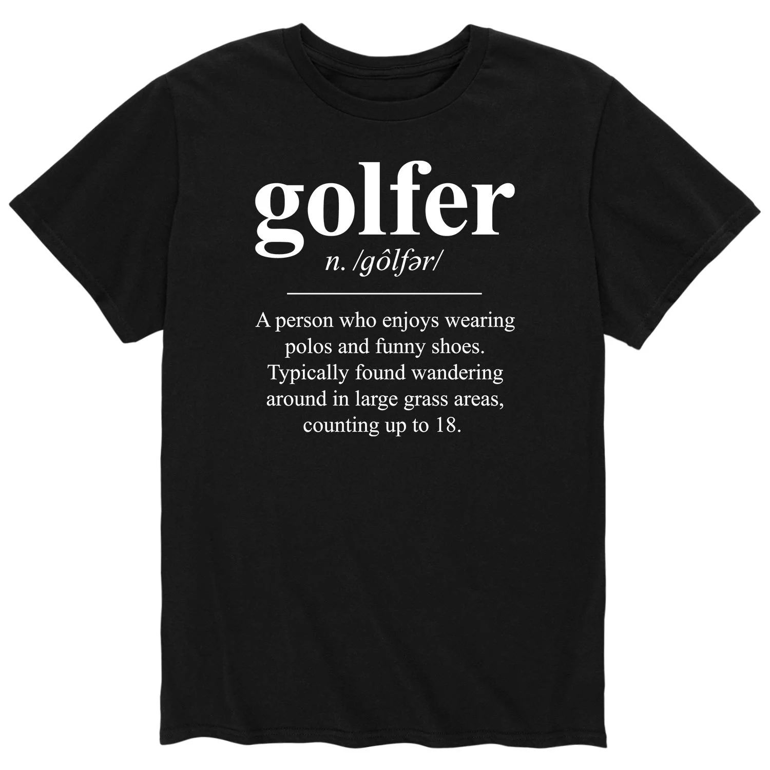 Мужская футболка с изображением гольфиста Licensed Character