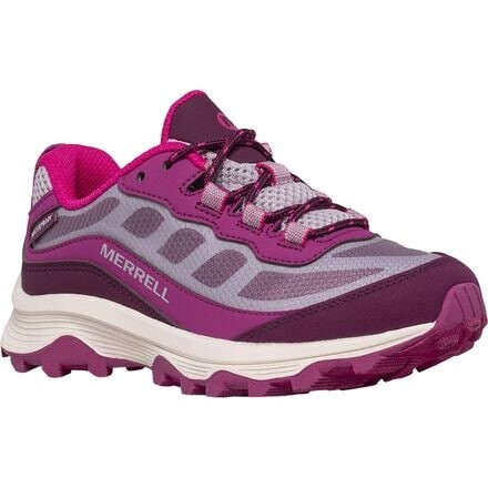 

Кроссовки Moab Speed ​​Low водонепроницаемые — детские Merrell, цвет Grey/Berry