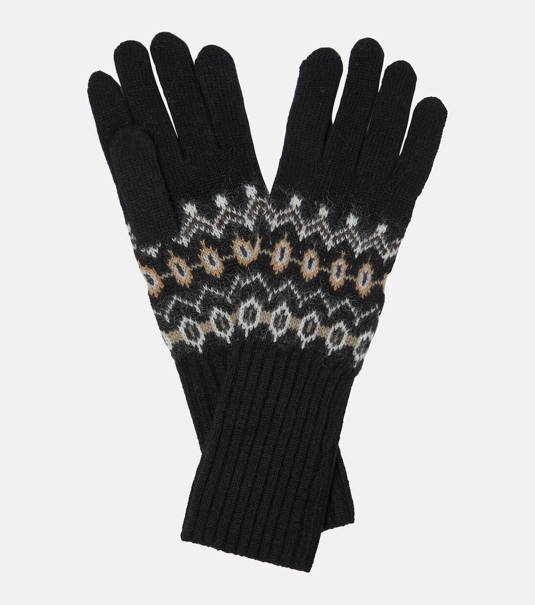 

Перчатки vail из кашемира интарсии Khaite, мультиколор