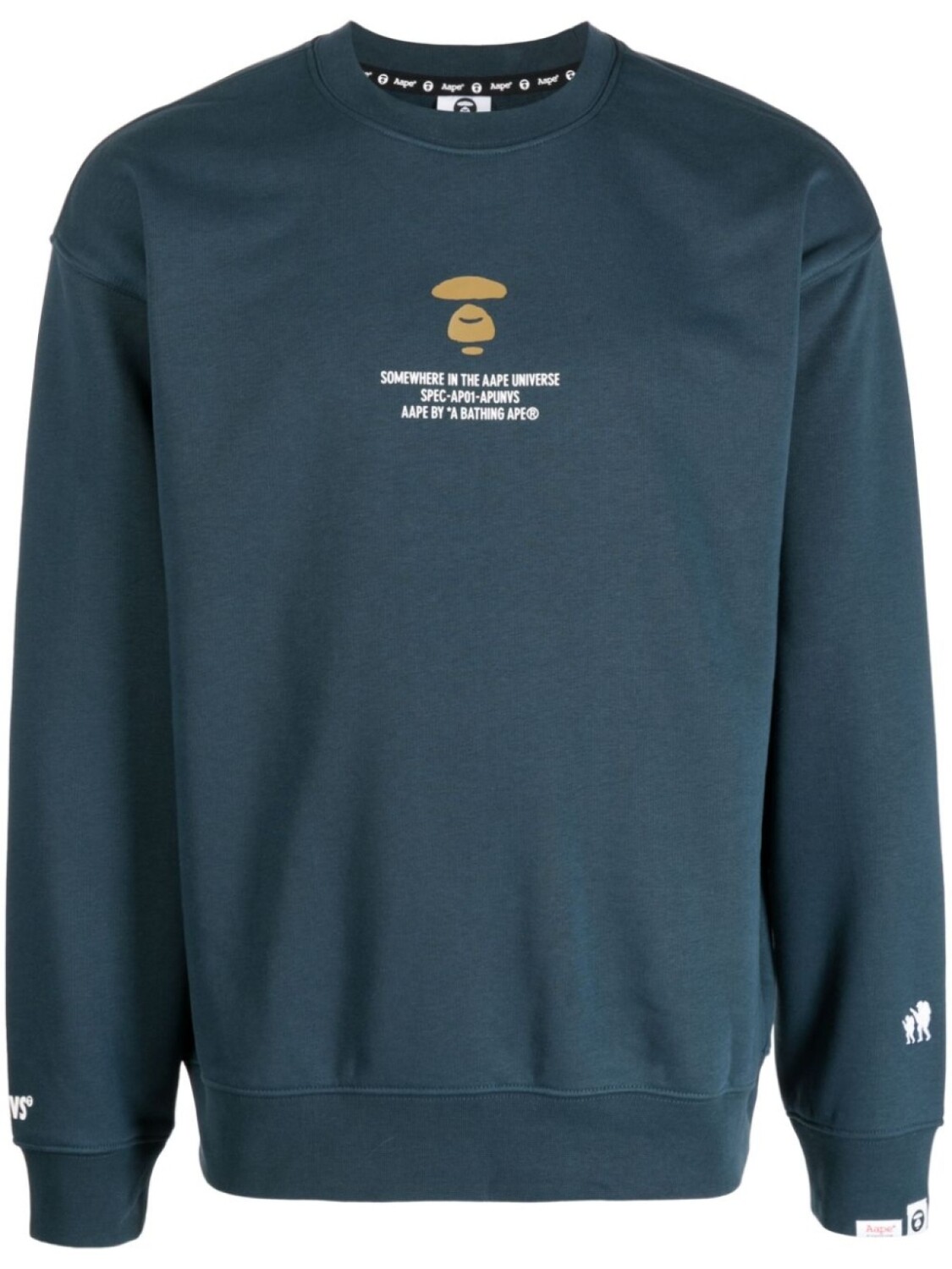 

AAPE BY *A BATHING APE толстовка Somewhere Universe с логотипом, синий