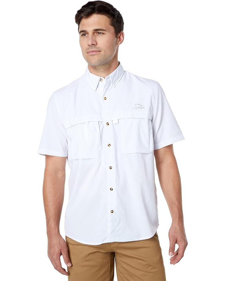 

Рубашка L.L.Bean Tropicwear Shirt Short Sleeve, белый