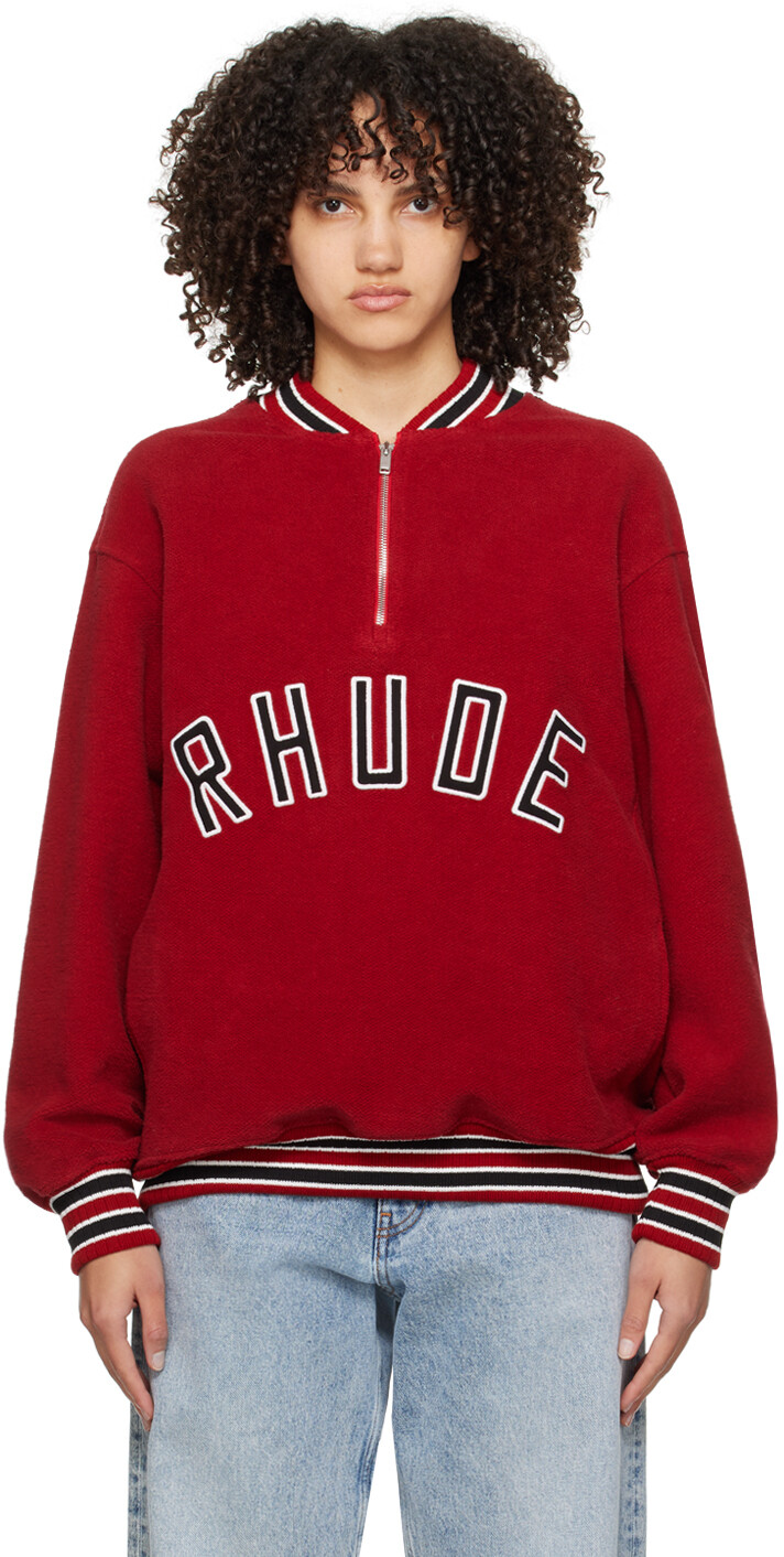 

Красная куртка на молнии до полумолнии Rhude