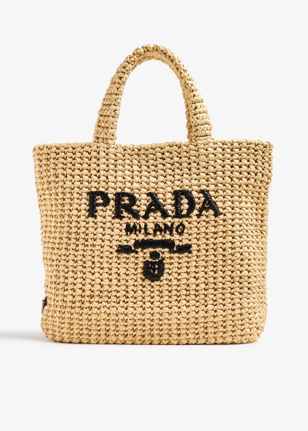 

Сумка-тоут Prada Small Crochet, бежевый