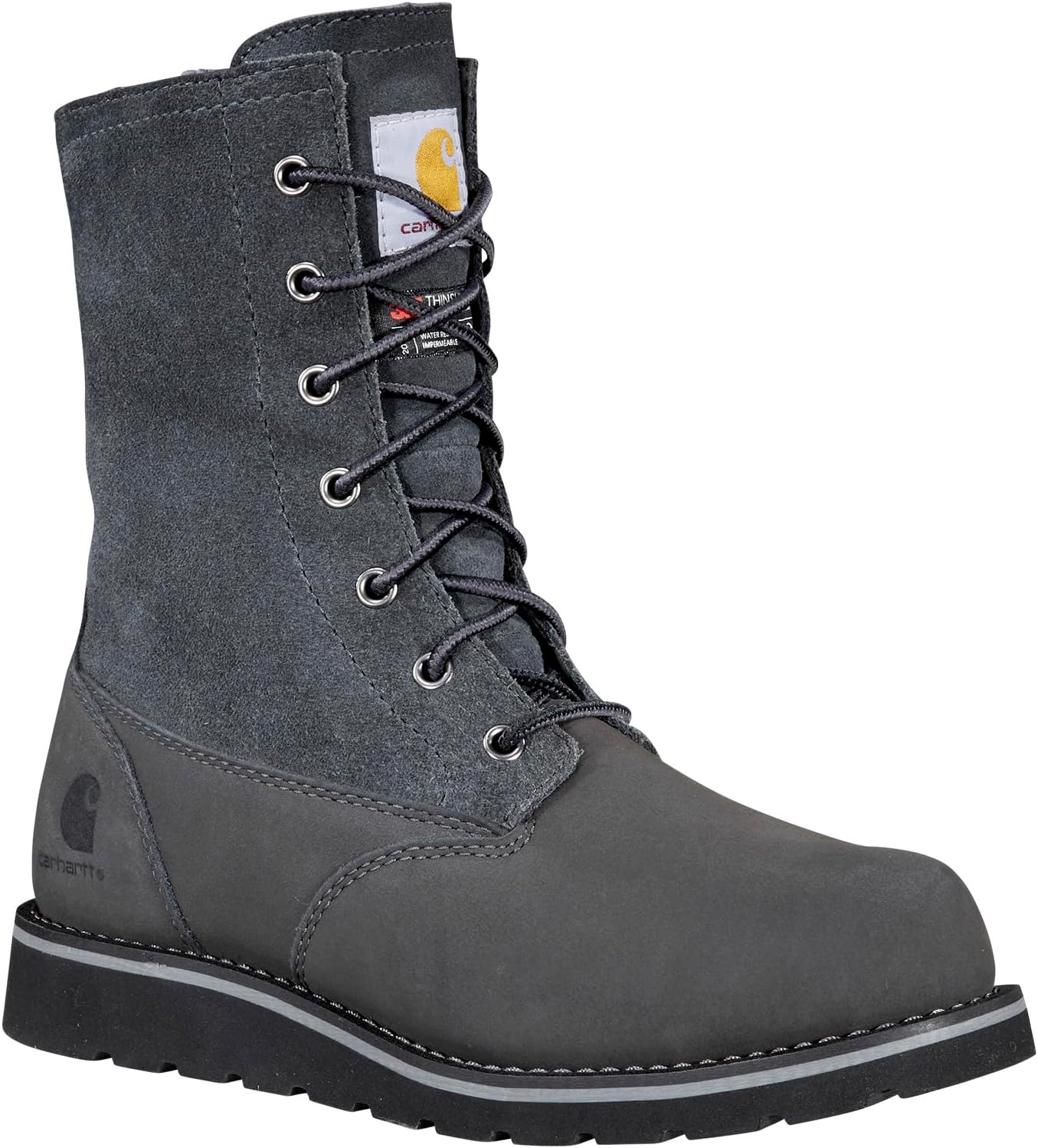 Зимние ботинки WP 8 Ins. Wedge Fold Down Winter Boot Carhartt, цвет Dark Grey Nubuck цена и фото