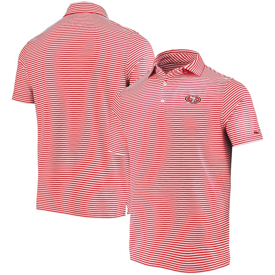 

Поло с коротким рукавом Vineyard Vines San Francisco 49Ers, алый