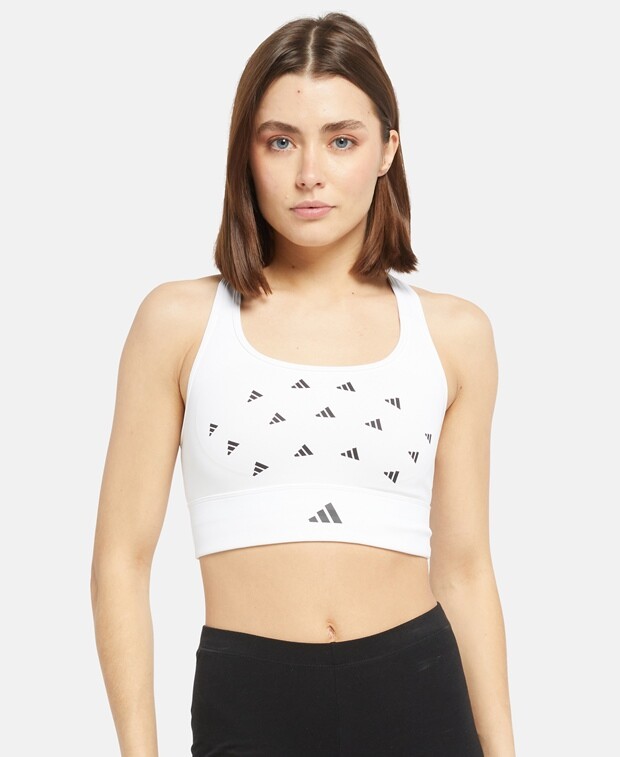 

Спортивный бюстгальтер, чашка AC adidas, белый