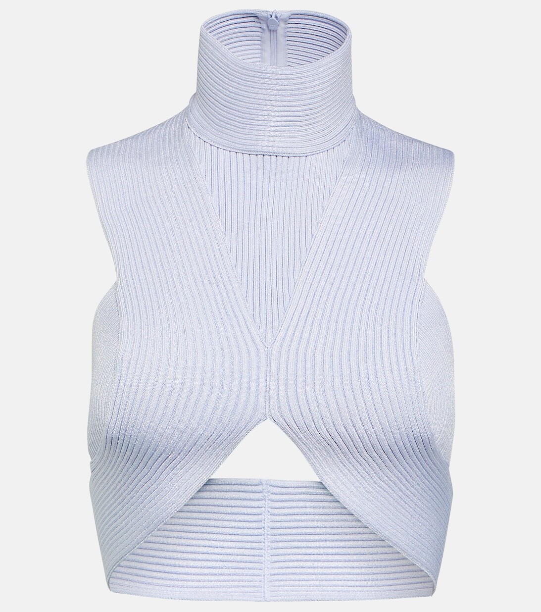 

Укороченный топ в рубчик ALAÏA, синий