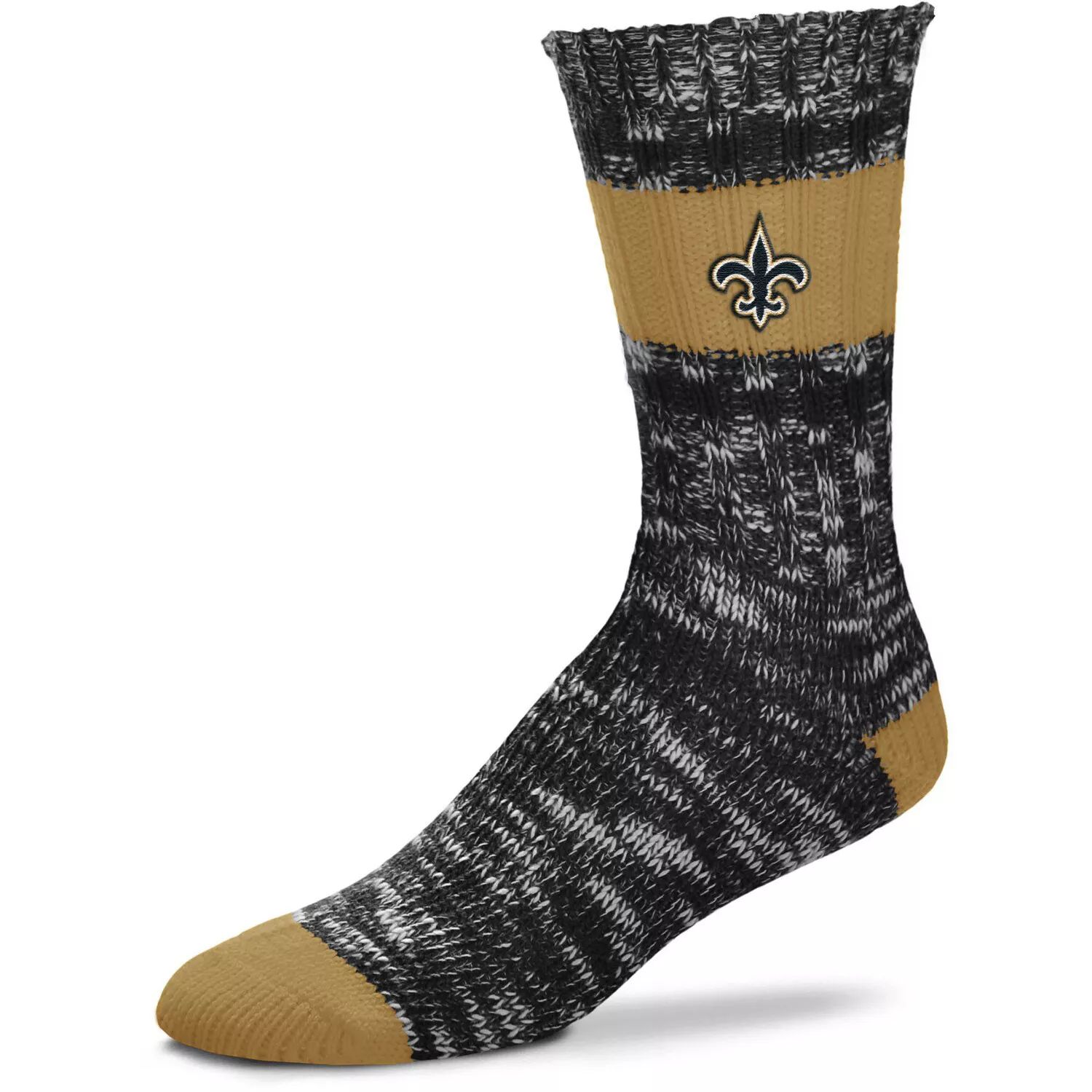 

Женские носки для босых ног New Orleans Saints Alpine Stripes Crew Socks