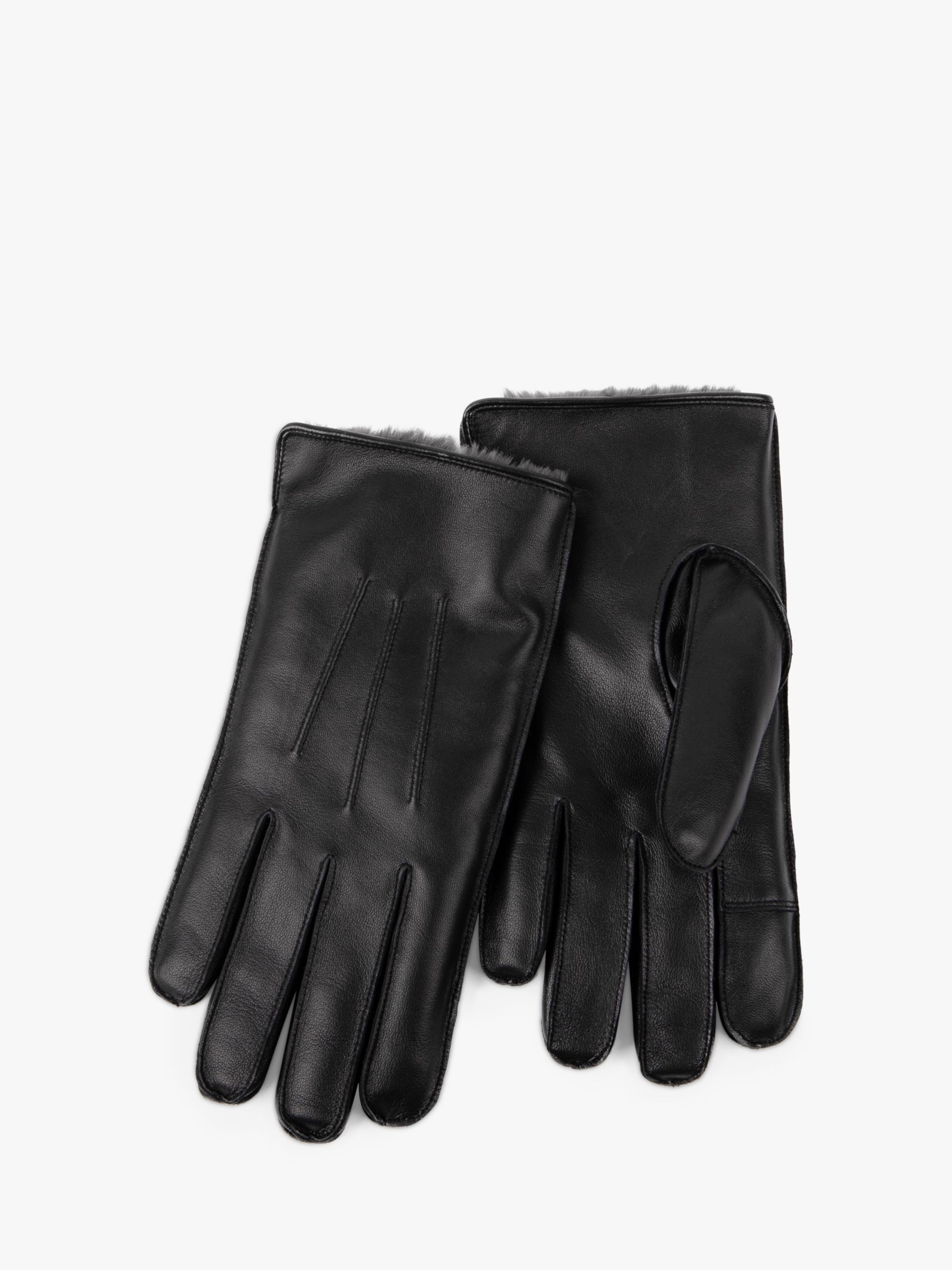 Кожаные перчатки премиум-класса с тремя точками totes, черный кожаные перчатки премиум класса с тремя точками totes черный