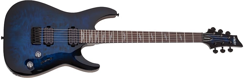 

Электрогитара Schecter Omen Elite-6 2452 Burl Top See-Thru Blue Burst Electric Guitar