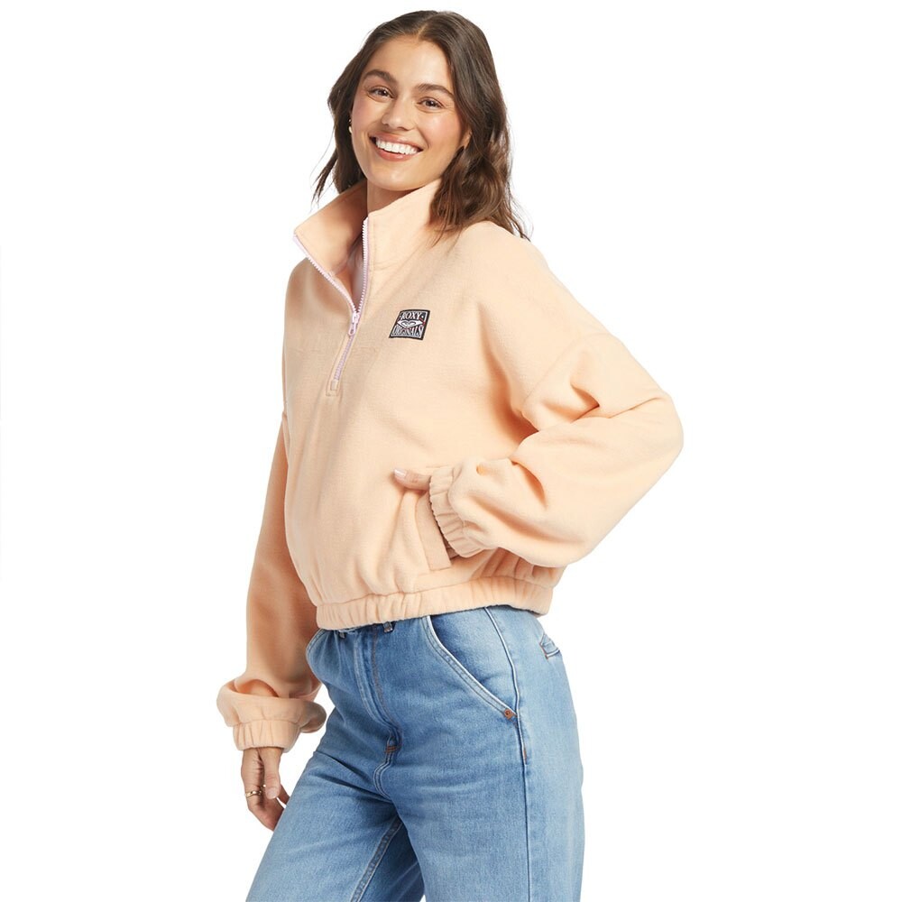 

Толстовка Roxy Dawntodusksld Half Zip, бежевый